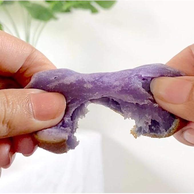 เชฟจ๋า Traditional Thai Purple Sweet Potato Pancake Mix – Authentic Chewy Singapore-Style Pancake Flour Blend – Easy-to-Prepare Tropical Snack (500g)