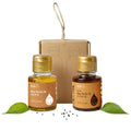 Korean Food Perilla Oil Mini Set (2 × 1.69 fl oz / 50 ml) Raw &amp Nutty Cold-Pressed Perilla Oils from 100% Korean Perilla Seeds 냉온압착 들기름