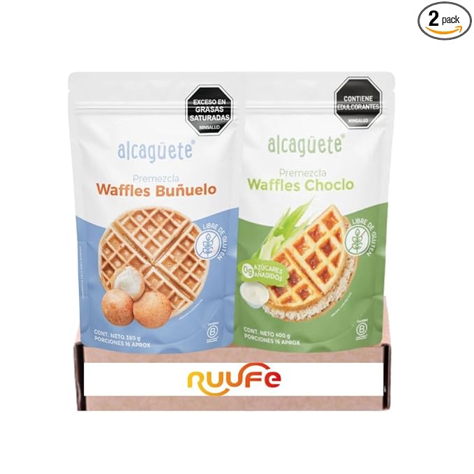 Alcaguete Premezcla Waffles (2 pack) Alcaguete Premezcla waffles Buñuelo y Alcaguete Premezcla waffles Choclo