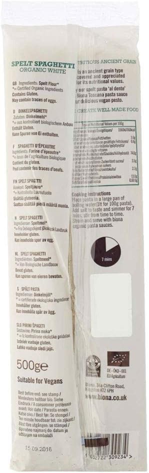 Biona Organic - Italian Pasta White - Spaghetti - 500g