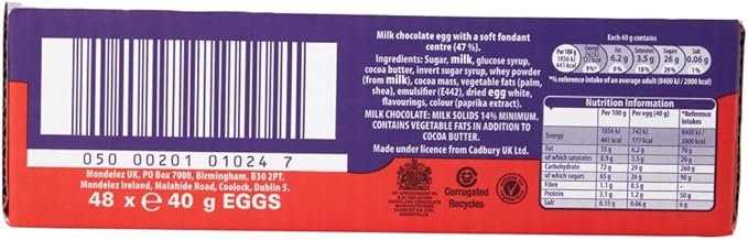 Cadbury Creme Egg - 1.41oz (40g) (Pack of 48)