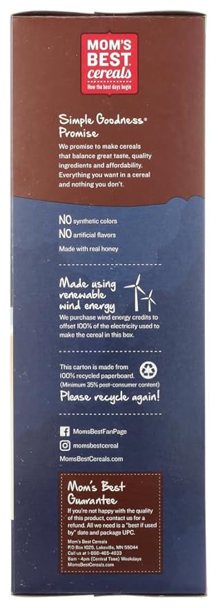 Mom's Best Honey Nut Toasty O's 20-Ounce Bag (Pack of 5)
