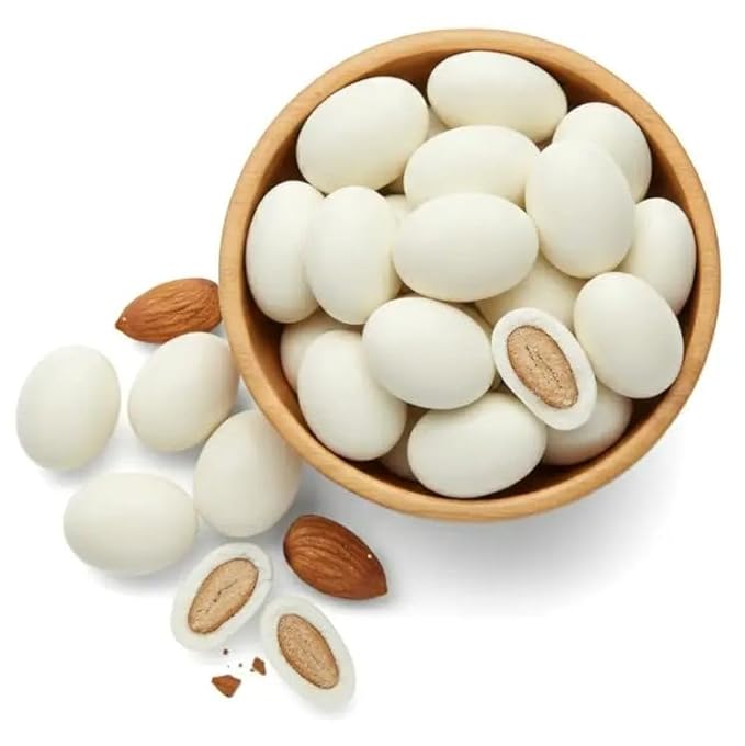 NY Spice Shop Yogurt Covered Almonds - 2 Pound Candy Coated Almond - Trail Mix Yogurt Almonds Sweet Nut Snacks - Gourmet Healthy Sweet Snacks for &amp Candy Buffet