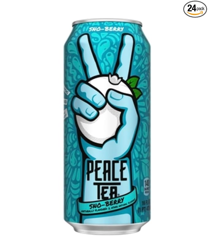 Peace Tea 16 Fluid Ounces 24 Count (Sno Berry)
