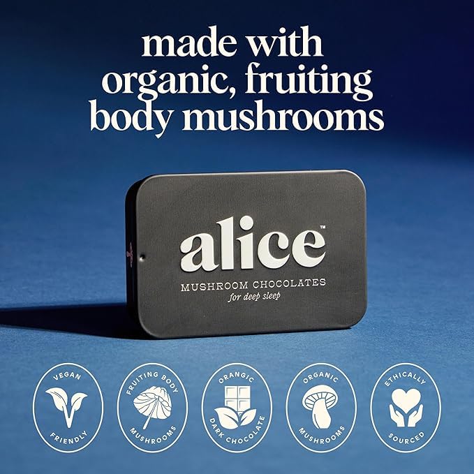 Nightcap 2-Pack | Functional Mushroom Chocolates | Supports Deep Sleep Calm Mind Stress Relief | Reishi Magnesium Zinc L-Theanine &amp Chamomile | Helps to Fall &amp Stay Asleep Cream