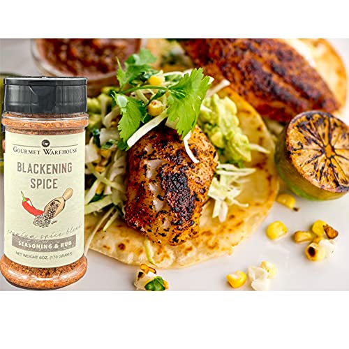 Gourmet Warehouse Blackening Spice Rub/Seasoning 4 ozs 3 Pack - Gluten Free No MSG No HFCS
