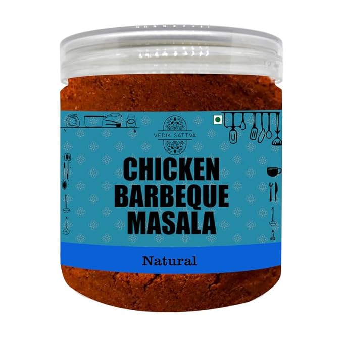 Vedik Sattva Natural Chicken Barbeque Masala 3.52 OZ / 100 GM | Pack Of 1 Box