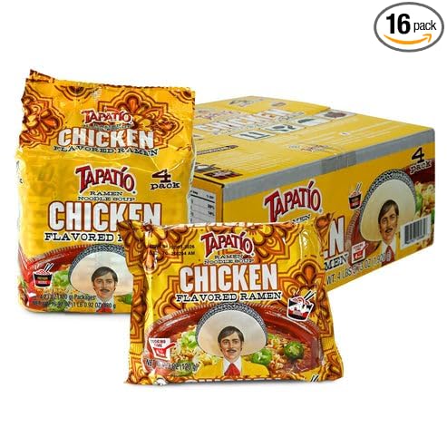Tapatío Ramen Noodle Soup Chicken Flavored - Pouch 4.23 oz. (120g) Case of 16