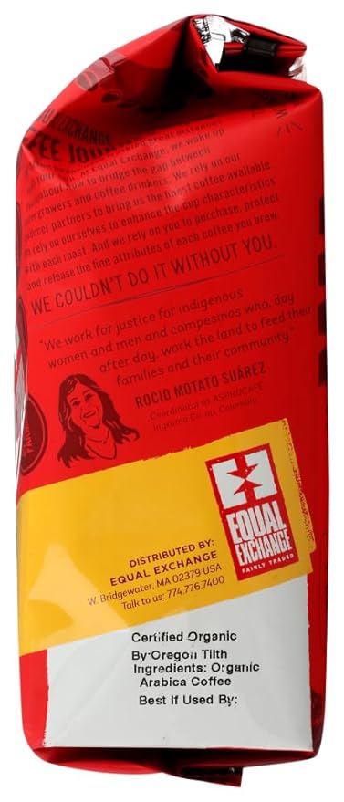Equal Exchange Organic Coffee French Roast 10 oz. Packaged Whole Bean (a) - 2PC