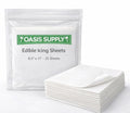 Oasis Supply Ultra Flexible Edible Icing Sheets – 25 Premium Frosting Sheets 8.5 x 11 Printable Edible Paper for Edible Ink Printers Cake Toppers Edible Images &amp Photo Cakes – Bright White Print