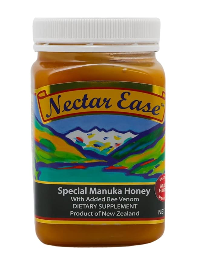 Nectar Ease - Manuka Honey with Bee Venom - by Nelson Honey New Zealand - 500g