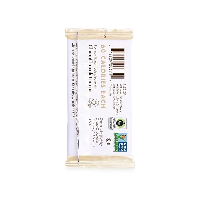 Chuao Chocolatier Salted Chocolate Crunch Dark Chocolate Mini Gourmet Chocolate Bar 24-Ct. (0.39 oz. each)