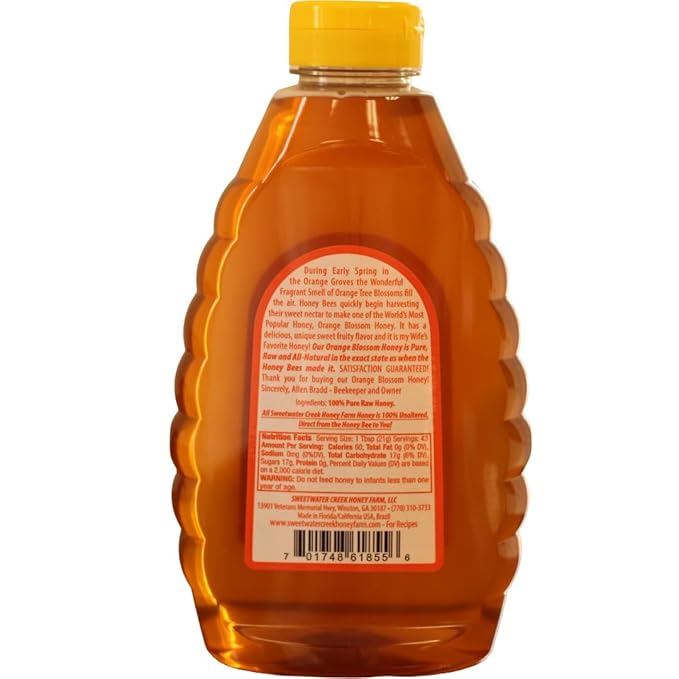 Orange Blossom Honey-Pure Raw All-Natural-32oz