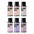 Colour Mill Bridal Pack Aqua Blend Water-Based Food Coloring 20 Milliliters Each of 6 Colors: Blush Lavender Lilac Mauve Nude and Taupe