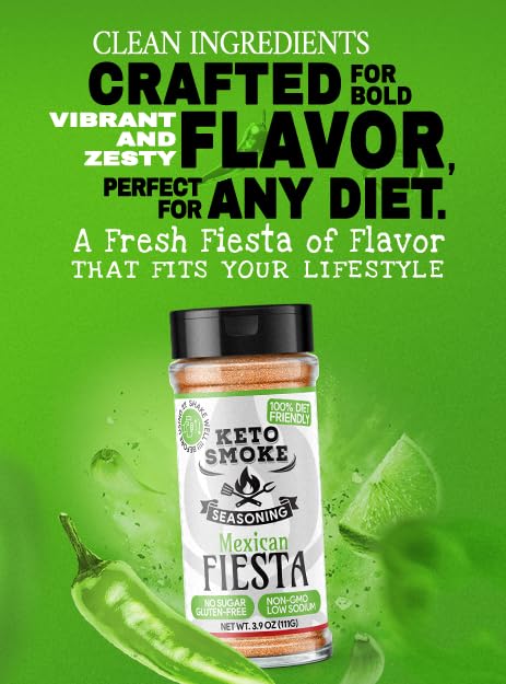 World Tour Trio – Keto Smoke 3-Pack: Original Blend + Mexican Fiesta + Mediterranean Magic (Small Bottles) | Smoky Zesty &amp Herbaceous | Keto-Friendly Sugar-Free Low Sodium