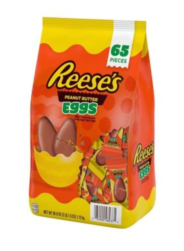 Reese Peanut Butter Eggs with Milk Chocolate - Big Bag - Delicious Classic Treats - Enough to Share with Friends and Family or to Keep to Yourself