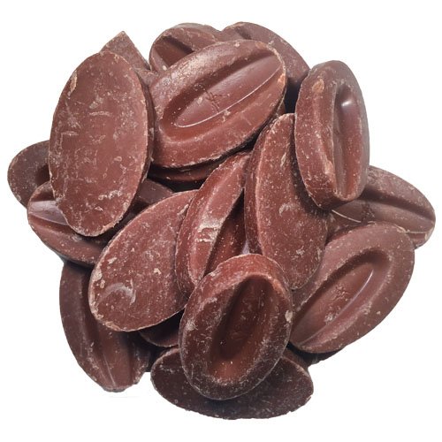 Valrhona 4658 Jivara 40% Milk Chocolate Baking Feves from OliveNation Creamy Melting Discs - 1/2 lb