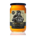 Aoritiko Pure Cretan Mountain Honey | Greek Honey | 100% Natural Wildflower &amp Herb-Infused Rich Aromatic Flavor Harvested from Pristine Greek Flora | 450 gram glass jar