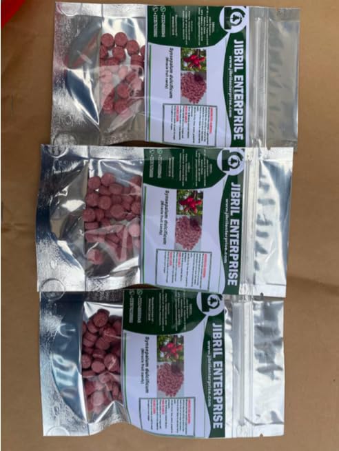 Synsepalum dulcificum(Miracle fruits candy) 25 pieces of miracle fruits candy effect lasts for 30 to 90 minutes 100% natural and organic. (100)