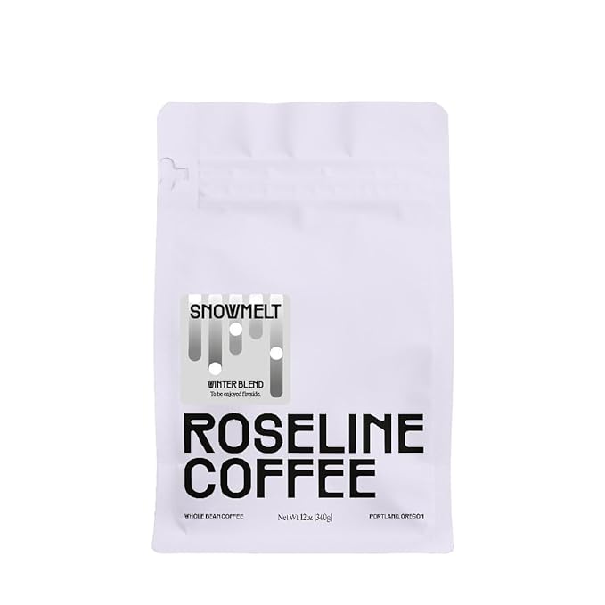 Snowmelt Blend - Roasted by Roseline Coffee - Whole Bean Coffee - 12 Ounce Bag