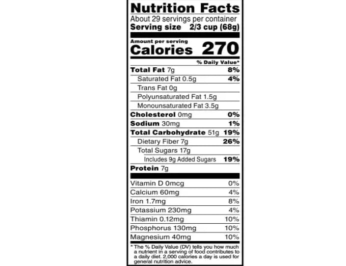 Simply Oats Honey Raisins &amp Almonds Granola 34.5 oz Bags 2 Count (2 pack)