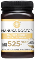 Manuka Doctor - MGO 525+ Manuka Honey Monofloral 100% Pure New Zealand Honey. Certified. Guaranteed. Raw. Non-GMO (17.6 oz)