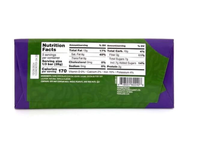 Maika'i Hawaiian 72% Dark Chocolate (Pack of 3)
