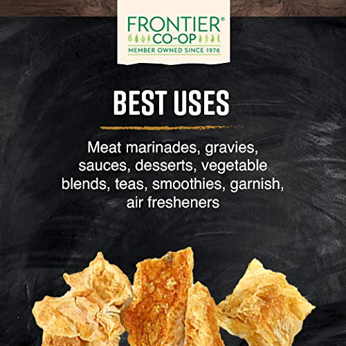 Frontier Co-op Orange Peel Cut and Sifted 1/4 Inch Bulk Bag Kosher | 16 Ounce (Pack of 1)