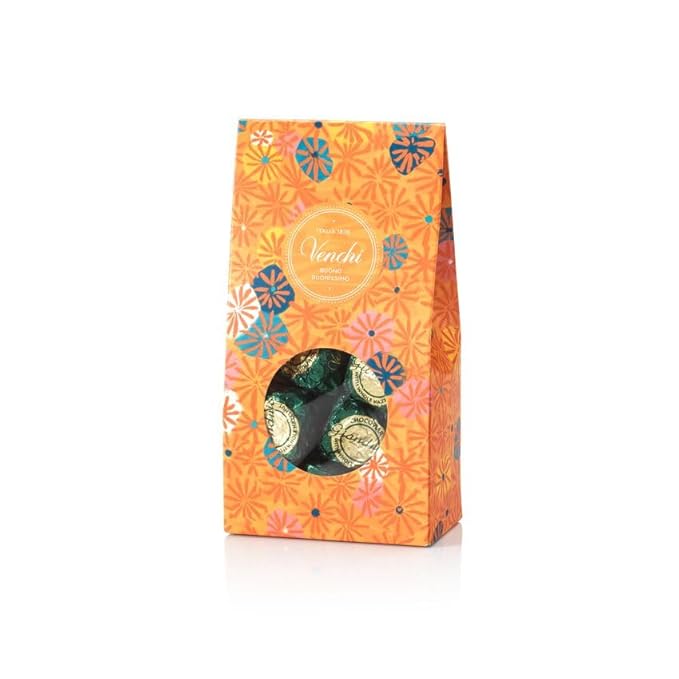 Venchi - Murrine Gift Box with Chocoviar Gianduja and Dark Chocolate 10.48 oz With Whole Piedmont Hazelnuts Gluten-Free No Artificial Colors or Preservatives Gift Idea