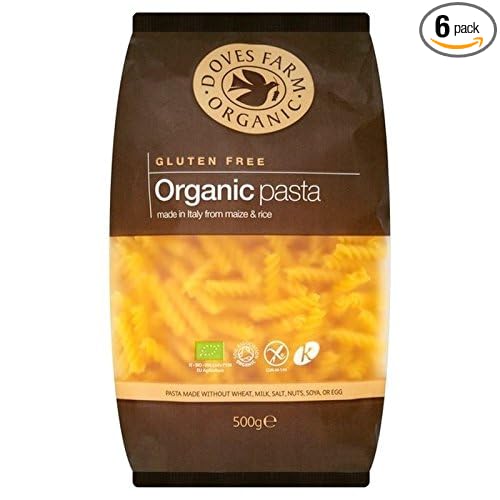Doves Farm Gluten Free Organic Pasta Fusilli 500g - Pack of 6