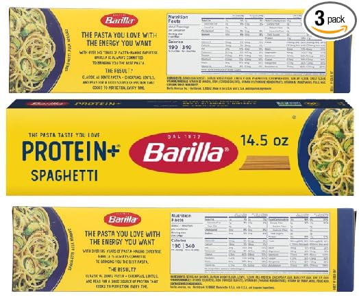 Protein+ (plus) Spaghetti Pasta (3 Boxes 14.5 oz. EACH)