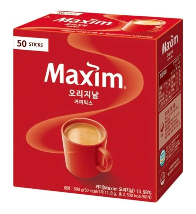 Instant Coffee Maxim Mocha Gold Mild Coffee Mix 12g x 50 Sticks (50T Original Coffee Mix)