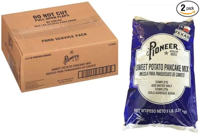 Pioneer Sweet Potato Pancake Mix 5 Pound - 2 bag per case