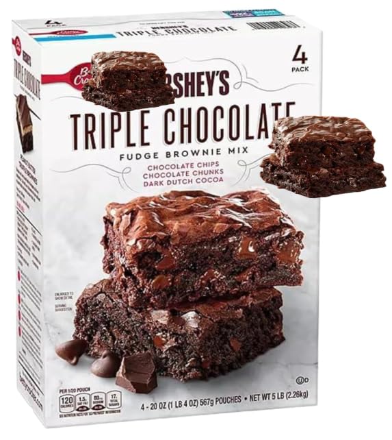 Triple Chocolate Brownie Mix Bakes 80 Brownies 5 lbs.