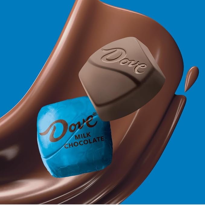 DOVE Promises Milk Chocolate Candy Individually Wrapped Bulk Pack (38.09 oz 136 Piece) Bag 8.46 ounces