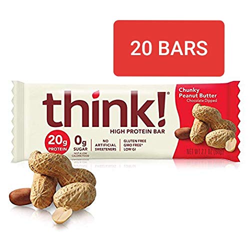thinkThin High Protein Bars Chunky Peanut Butter 2.1 Ounce (20 Count)