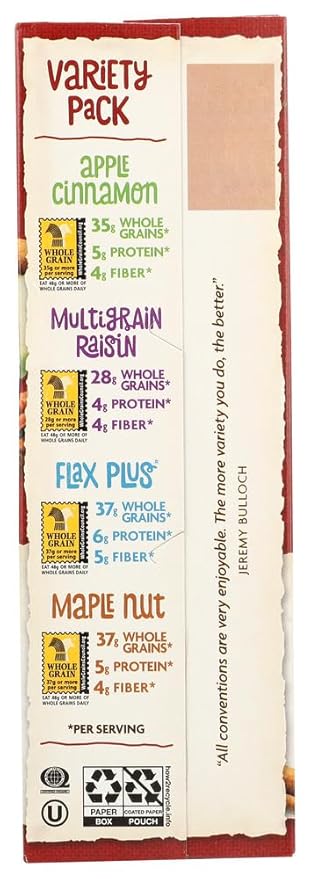 Nature's Path Organic Hot Oatmeal Variety Pack (Pack of 3) 14 Oz.