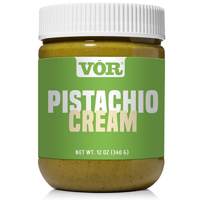 Vör Pistachio Cream (12oz) | Rich &amp Nutty pistachio cream spread for Knafeh Dubai Chocolate Bars