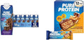 Pure Protein Chocolate Protein Shake &amp Bars High Protein Nutritious Snacks to Support Energy Low Sugar Gluten Free Chocolate Peanut Butter 1.76oz 12 Count (Packaging May Vary)