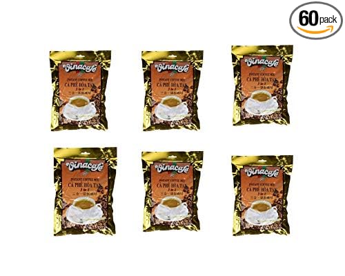 Vinacafe 3 in 1 Instant Coffee Mix 20 Sachets (6 Pack)