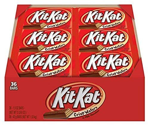 KIT KAT Milk Chocolate Wafer Candy Bars 1.5 oz (Pack of 72)