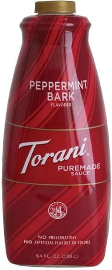 Torani Puremade Peppermint Bark Dessert &amp Drink Sauce 64 fl oz