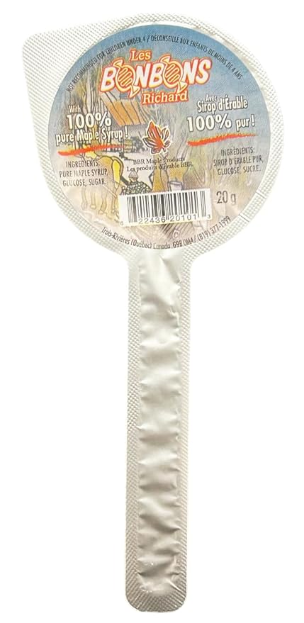 Les BONBONS Richard Maple Syrup Lollipops 20g/piece-54 Pieces