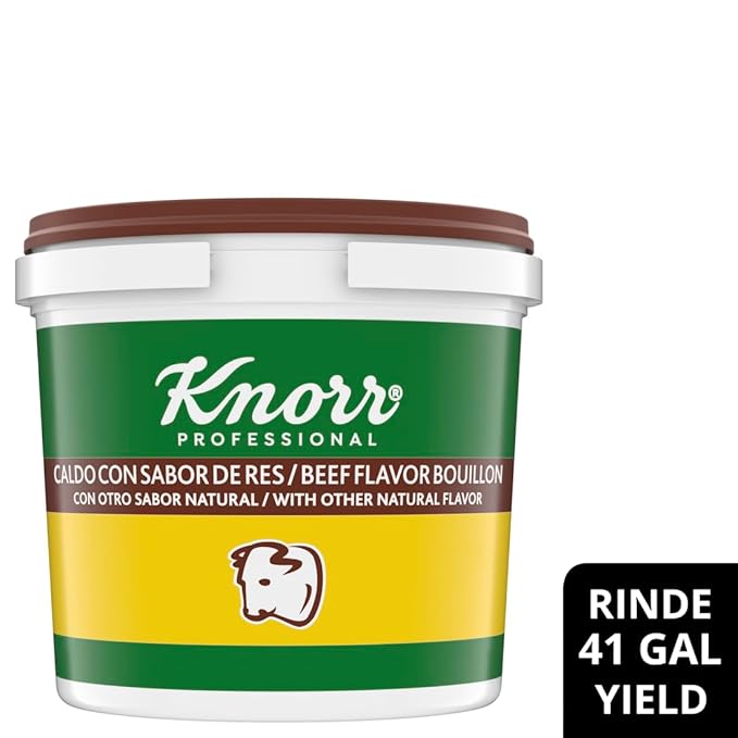 Knorr Professional Caldo de ResBeef Bouillon with Beef Flavor Granulated BaseBouillon as a BaseMarinadeFlavor EnhancerShelf Stable Convenience0g Trans Fat4.4 lbs(Pack of 2)