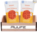 Alcaguete waffles Almojabana (2 pack) Cheese bread waffle Gluten Free &amp no added sugar Works with Waffle Maker - Fast and Fresh Breakfast Foods