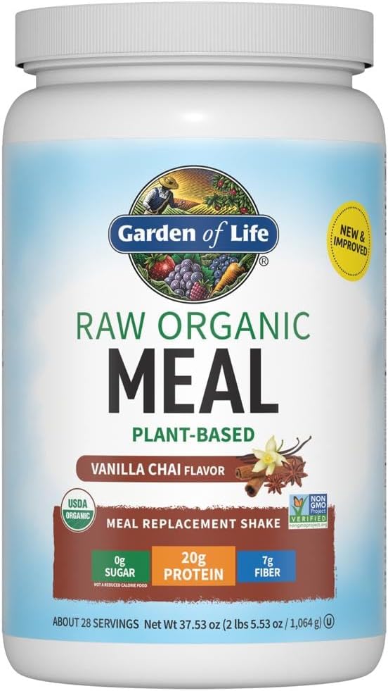 Garden of Life Raw Organic Vegan Protein Powder Bundle - Vanilla Chai &amp Chocolate 28 Servings Each