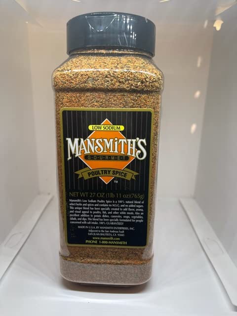 Mansmith's Poultry Spice (Low Sodium) 27 ounces