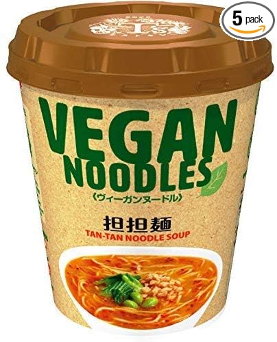 Vegan Noodles Tan-Tan Noodle Soup 2.4oz 5pcs Japanese Instant Noodle Yamadai Ninjapo