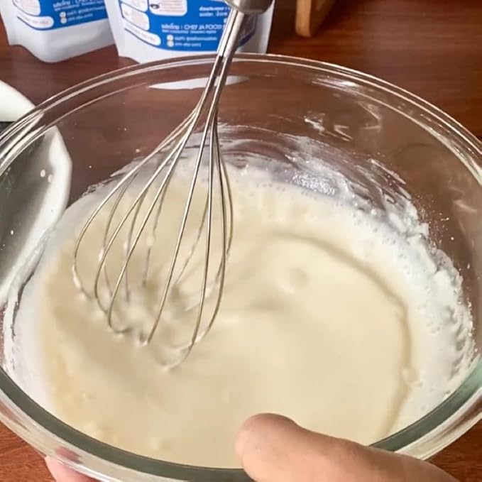 เชฟจ๋า Vanilla Flavored Thin Crepe and Crispy Pancake Mix Easy Just-Add-Water Baking Base Professional Flour Blend for Tokyo Style Crepes and Sweet Snacks (150g)