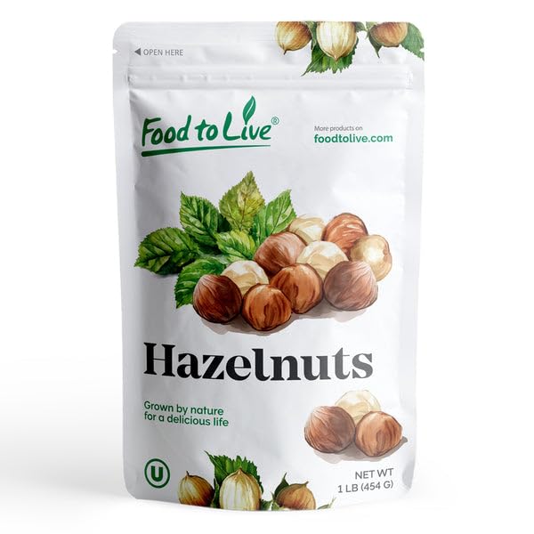 Food to Live Hazelnut Meal 1 Pound – Natural Raw Filbert Nut Powder Finely Ground Pure. High in Protein and Fiber. Vegan Kosher Bulk